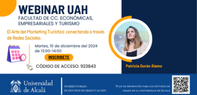 Webinar El Arte del Marketing Turístico: conectando a través de Redes Sociales Webinar El Arte del Marketing Turístico: conectando a través de Redes Sociales